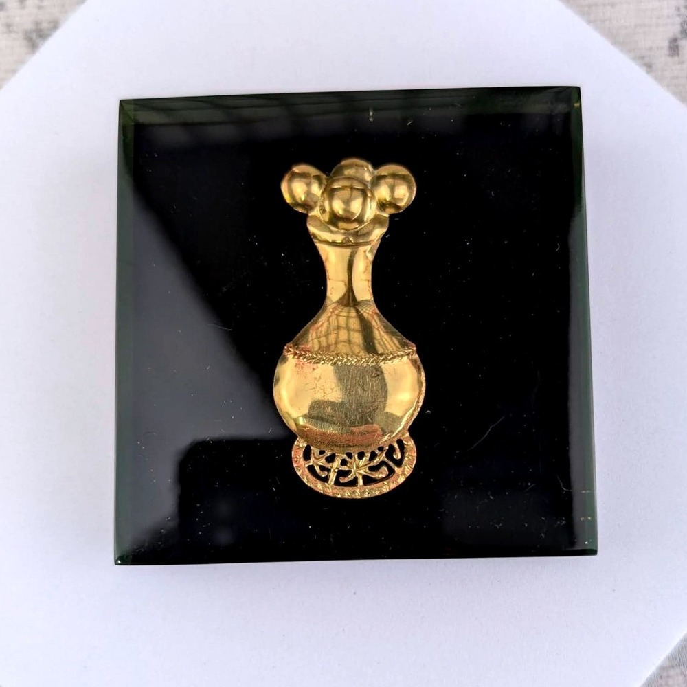 Orfebreria Prehispanica Poporo Quimbaya Gold Museum Piece No 15 Resin Block